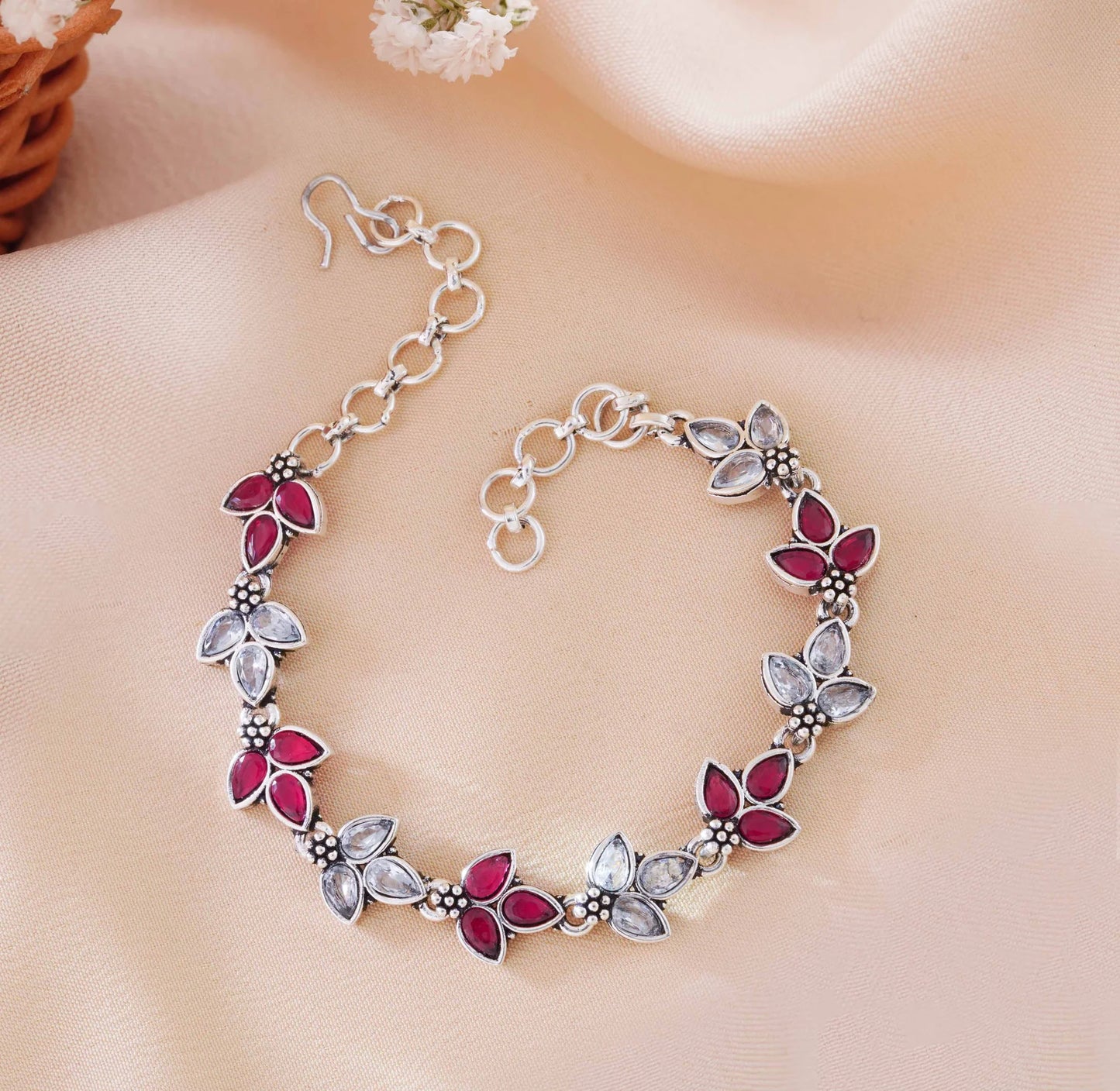 The Royal Vine Antique Oxidized Bracelet