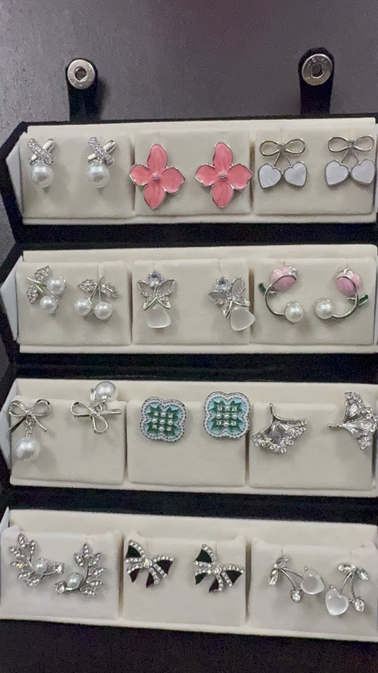 12 PAIR EARNINGS BOX WESTERN EARNINGS