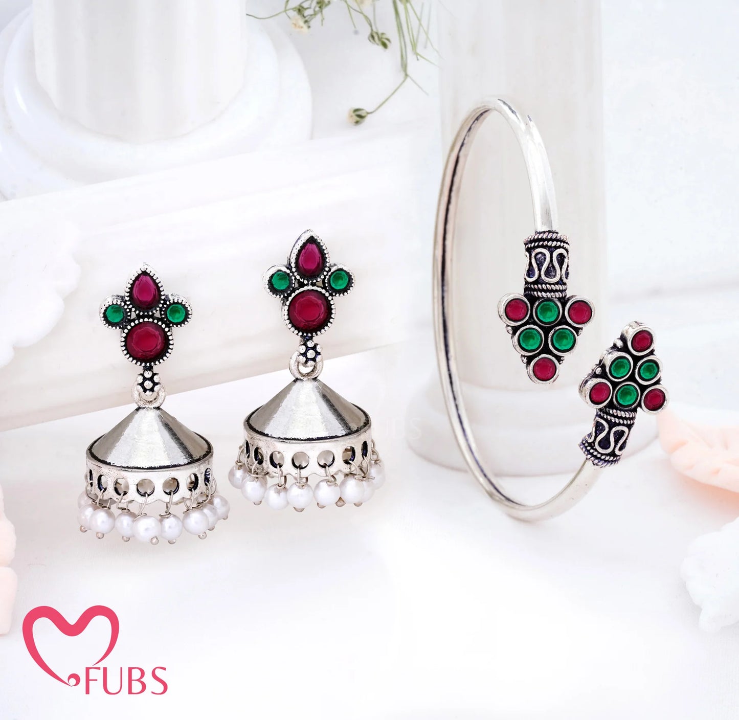 Midnight Grace Combo Set - Earring & Bracelet