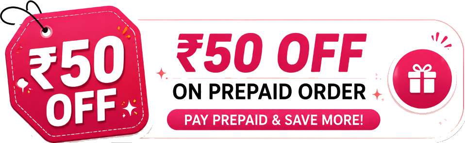 ₹50 OFF on Prepaid Order